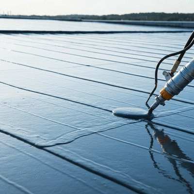 Liquid membranes application on roof